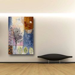 Πίνακας σε καμβά Abstract oil tree