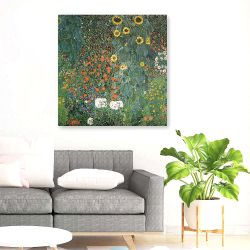 Πίνακας σε καμβά Gustav Klimt - Bauerngarten mit Sonnenblumen