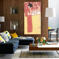 Πίνακας σε καμβά Gustav Klimt - Musik