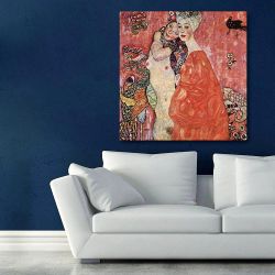 Πίνακας σε καμβά Gustav Klimt - The women friends