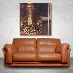 Πίνακας σε καμβά Gustav Klimt - Minerva at pallas Athena