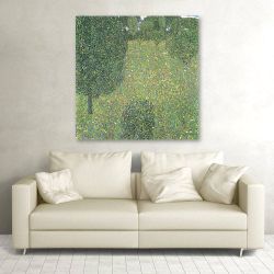 Πίνακας σε καμβά Gustav Klimt - Landscape garden (Meadow in flower)