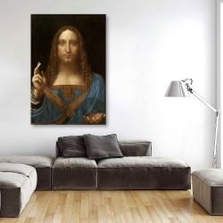 Πίνακας σε καμβά Da Vinci Salvador mundi