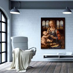 Πίνακας σε καμβά Da Vinci God's Mother
