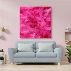 Πίνακας σε καμβά Pink Feathers
