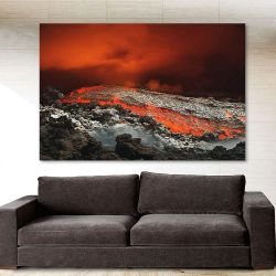 Πίνακας σε καμβά Volcano lava