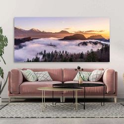 Πίνακας σε καμβά Με θέα πάνω απο την ομίχλη