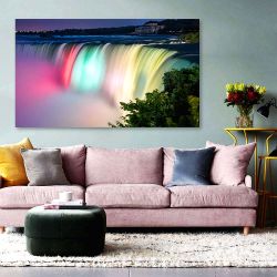 Πίνακας σε καμβά Rainbow waterfall