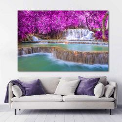 Πίνακας σε καμβά Oil canvas with waterfalls