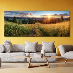 Πίνακας σε καμβά Summer panoramic landscape