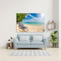 Πίνακας σε καμβά Perfect tropical sand beach