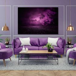 Πίνακας σε καμβά Purple abstract
