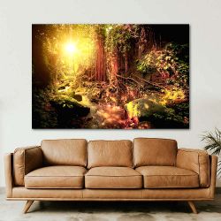 Πίνακας σε καμβά Fairy forest landscape