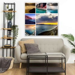 Πίνακας σε καμβά Beach photo compilation