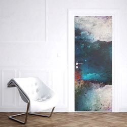 Αυτοκόλλητο πόρτας blue art