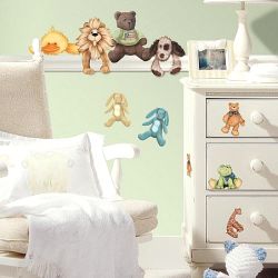 Παιδικά αυτοκόλλητα τοίχου με διάφορα ζωάκια RMK1023SCS