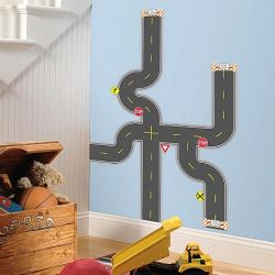 Παιδικά αυτοκόλλητα τοίχου Build a road RMK1720SCS