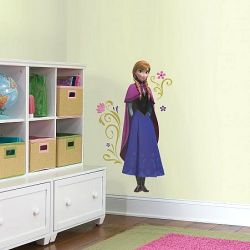 Παιδικά αυτοκόλλητα τοίχου Disney Frozen Anna With Cape RMK2737GM