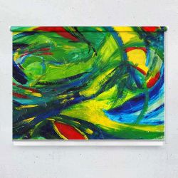 Ρόλερ με ψηφιακή εκτύπωση art00003- Green abstract