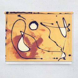 Ρόλερ με ψηφιακή εκτύπωση art00037- orange abstract