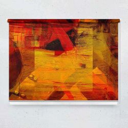 Ρόλερ με ψηφιακή εκτύπωση art00071 - orange, red abstract