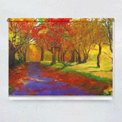 Ρόλερ με ψηφιακή εκτύπωση art000121 - Φύλλα το φθινόπωρο