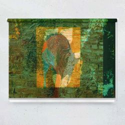 Ρόλερ με ψηφιακή εκτύπωση art000135 - Green abstract