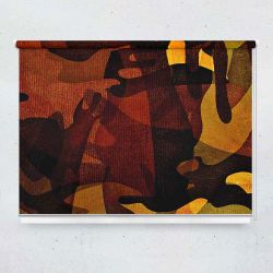 Ρόλερ με ψηφιακή εκτύπωση art000143 - Brown abstract