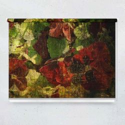 Ρόλερ με ψηφιακή εκτύπωση art000148 - Green, red abstract