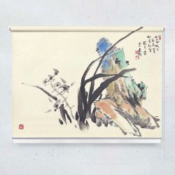 Ρόλερ με ψηφιακή εκτύπωση art000151 - Παραδοσιακός πίνακας απο την Ασία
