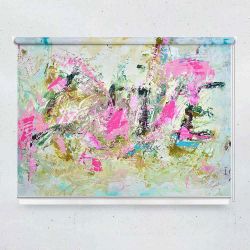 Ρόλερ με ψηφιακή εκτύπωση art000166b - Pink abstract