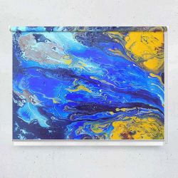 Ρόλερ με ψηφιακή εκτύπωση art000193 - Blue abstract