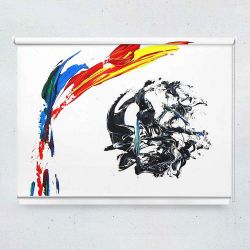Ρόλερ με ψηφιακή εκτύπωση art000216 - Multicolor abstract