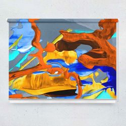 Ρόλερ με ψηφιακή εκτύπωση art000236 - Multicolor abstract