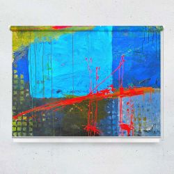 Ρόλερ με ψηφιακή εκτύπωση art000252 - Multicolor abstract