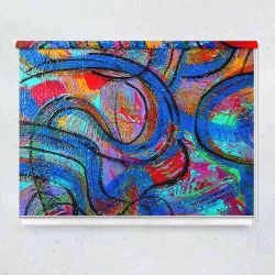 Ρόλερ με ψηφιακή εκτύπωση art000285 - Multicolor abstract