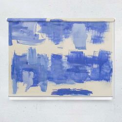 Ρόλερ με ψηφιακή εκτύπωση art000307 - Blue, white abstract
