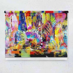 Ρόλερ με ψηφιακή εκτύπωση art000310 - Multicolor abstract