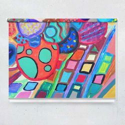 Ρόλερ με ψηφιακή εκτύπωση art000319 - Multicolor abstract