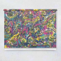 Ρόλερ με ψηφιακή εκτύπωση art000323 - Multicolor abstract
