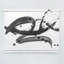 Ρόλερ με ψηφιακή εκτύπωση art000367 - Black-white abstract