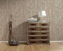 Ταπετσαρία τοίχου ξύλο . Beige wooden slate 53 X1000 εκ 355844
