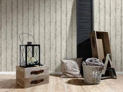 Ταπετσαρία τοίχου ξύλο . Beige Wooden stripes 53 X1000 εκ 953702