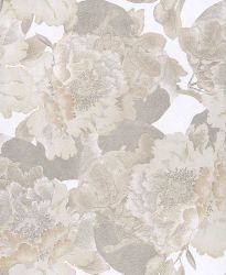 Ταπετσαρία τοίχου 53 X 1000 εκ με λουλούδια Lavinia Sand από τη συλλογή Glasshouse.