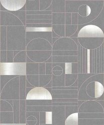 Μοντέρνα ταπετσαρία τοίχου με γεωμετρικά σχήματα Eclipse Rock από τη συλλογή Prisma. Pri 701
