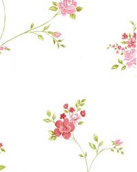 Ταπετσαρία τοίχου 53 X 1000 εκ με λουλούδια σε ροζ απόχρωση από τη συλλογή Floral.G23246