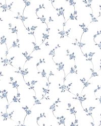 Ταπετσαρία τοίχου 53 X 1000 εκ με λουλούδια σε μπλε απόχρωση από τη συλλογή Floral.G23280