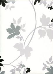 Ταπετσαρία τοίχου 53 X 1000 εκ με λουλούδια από την συλλογή Black n white . BW28712