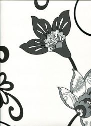Ταπετσαρία τοίχου 53 X 1000 εκ με λουλούδια από την συλλογή Black n white . BW28718