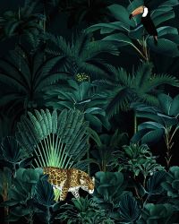 Φωτοταπετσαρία τοίχου Jungle Night X4-1027 2.00x2.50 εκ.